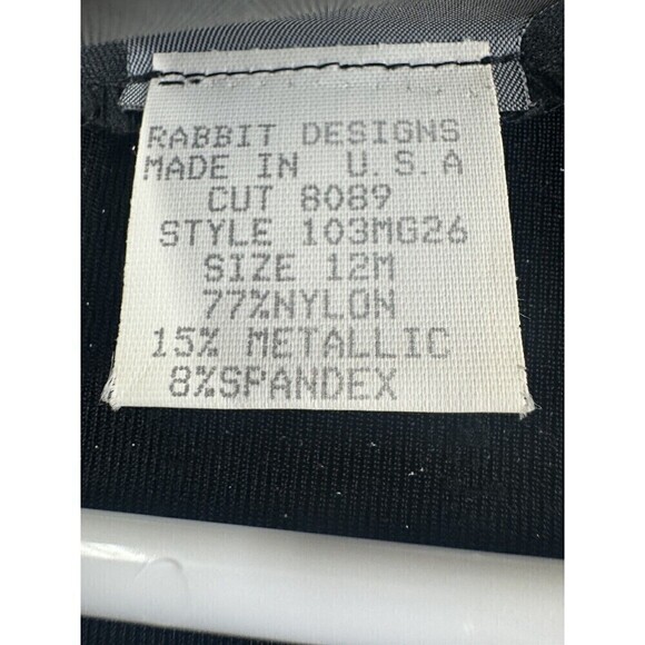 Vintage Rabbit Designs Dress Cardigan Set Womens 12M Blue Metallic Stretch USA - Picture 10 of 16